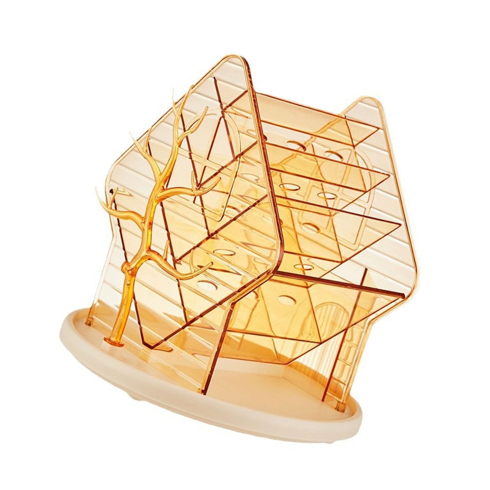Générique cosmétique pivotant à 360 degrés, organisateur de bijoux de capacité, boîte de rangement pour pinceaux de maquillage et rouges à lèvres, organisateur de Table de vanité