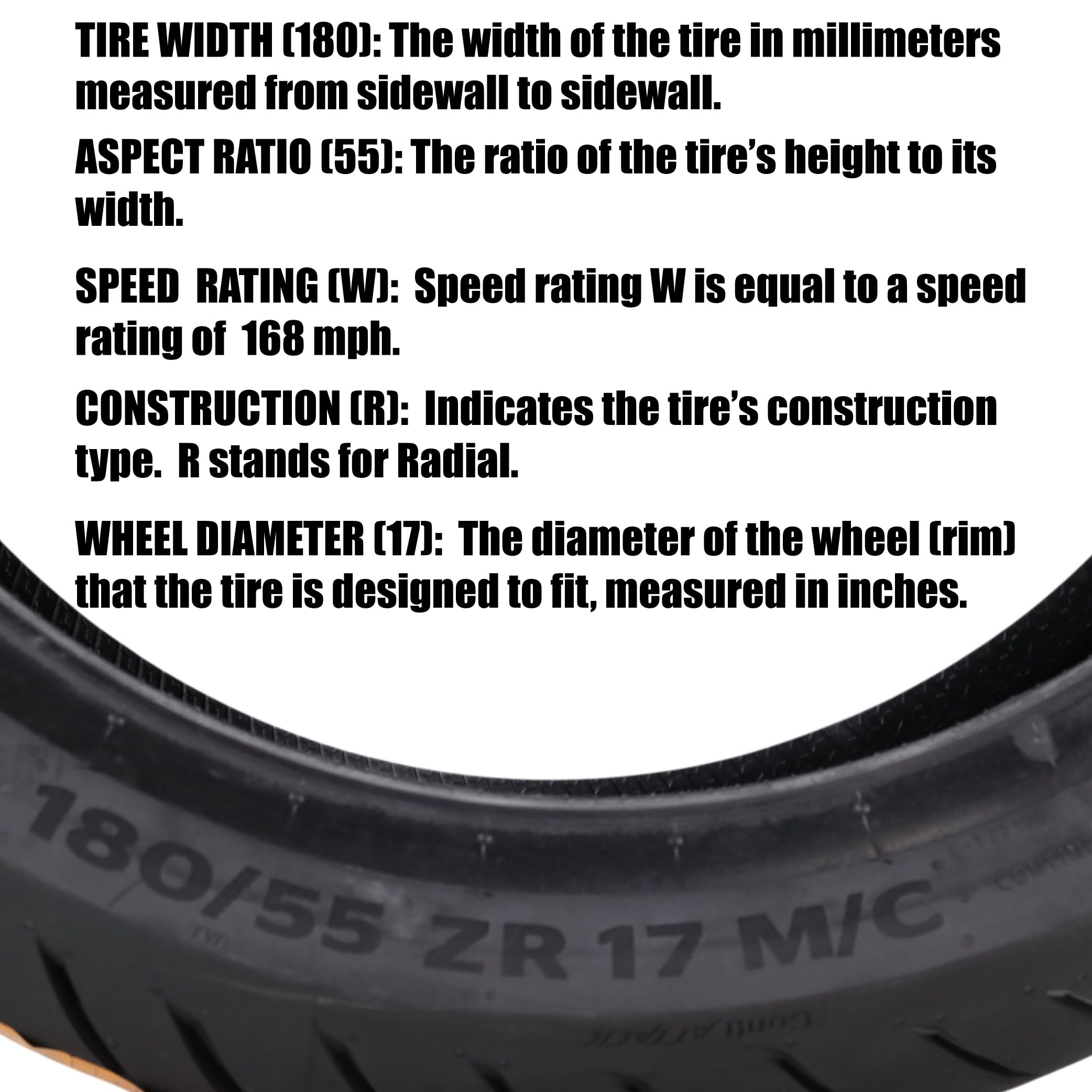 180/55ZR17 (73W) TL