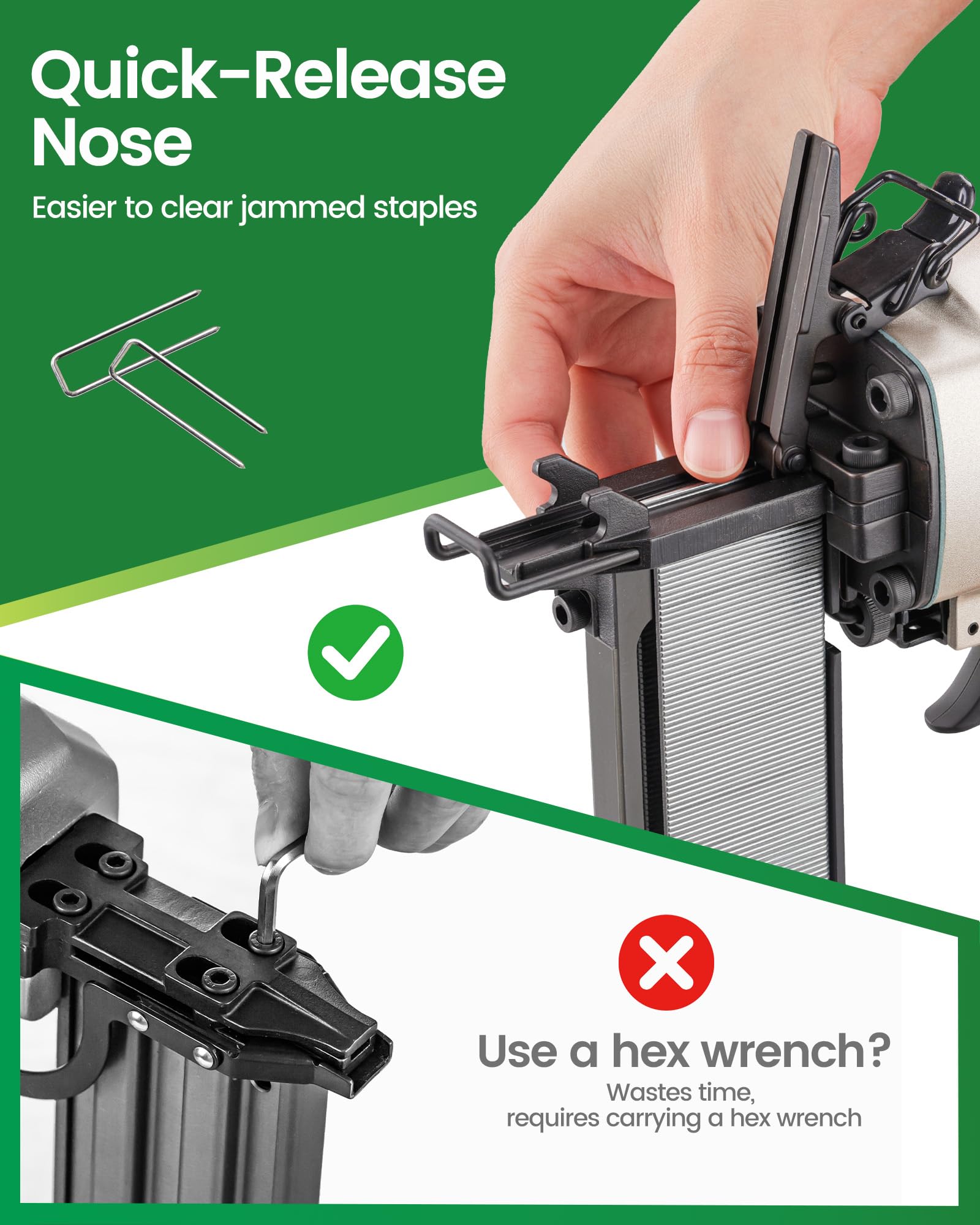 Meite 16 Gauge Pneumatic Stapler - Heavy Duty -6