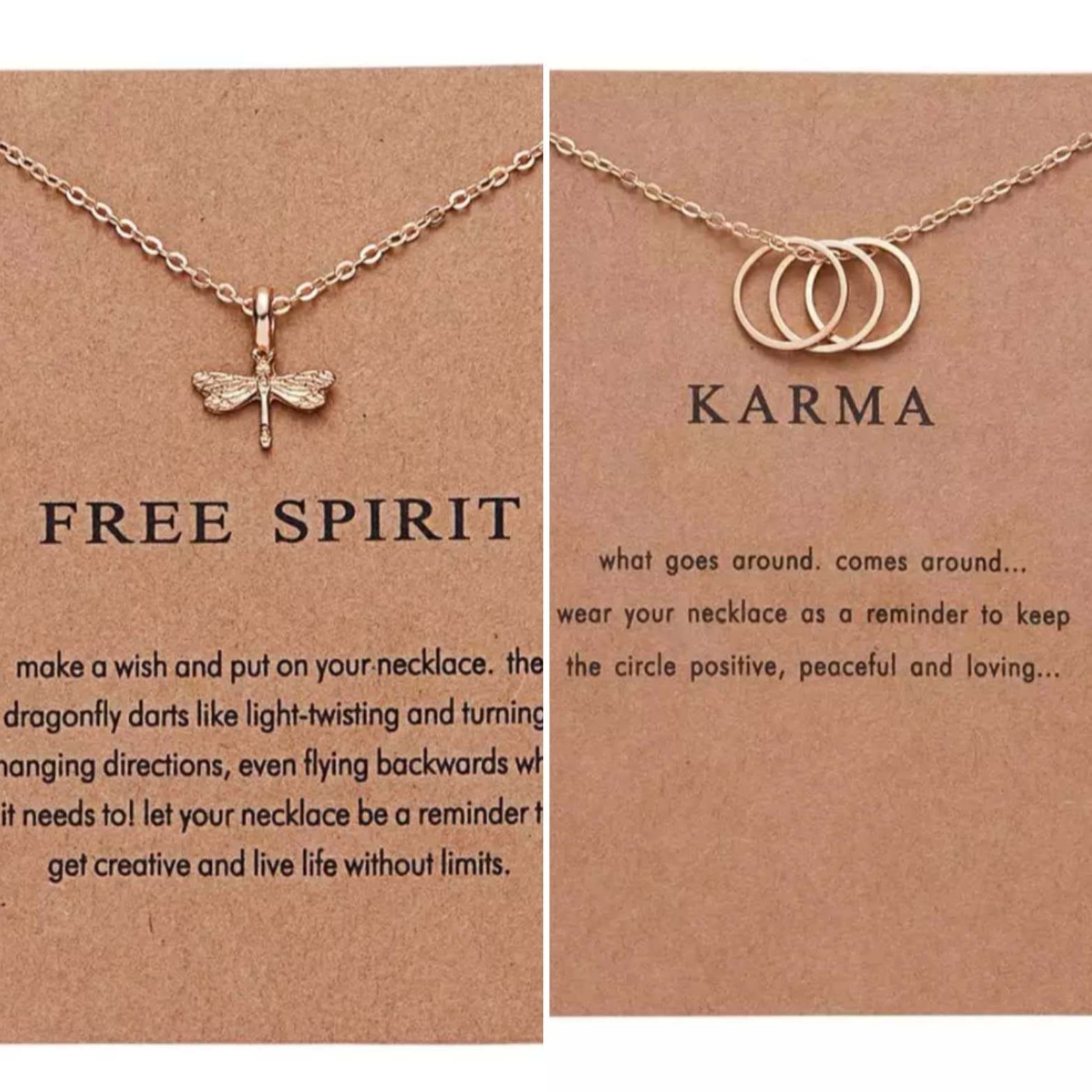 Pinapes Karma & Free Spirit Necklace Combo ! Pendant for Girl and Women ! Jewelry for Party ! Jewelry Accessories for Girl (B09P1FTZTP) Amazon Price History, Amazon Price Tracker