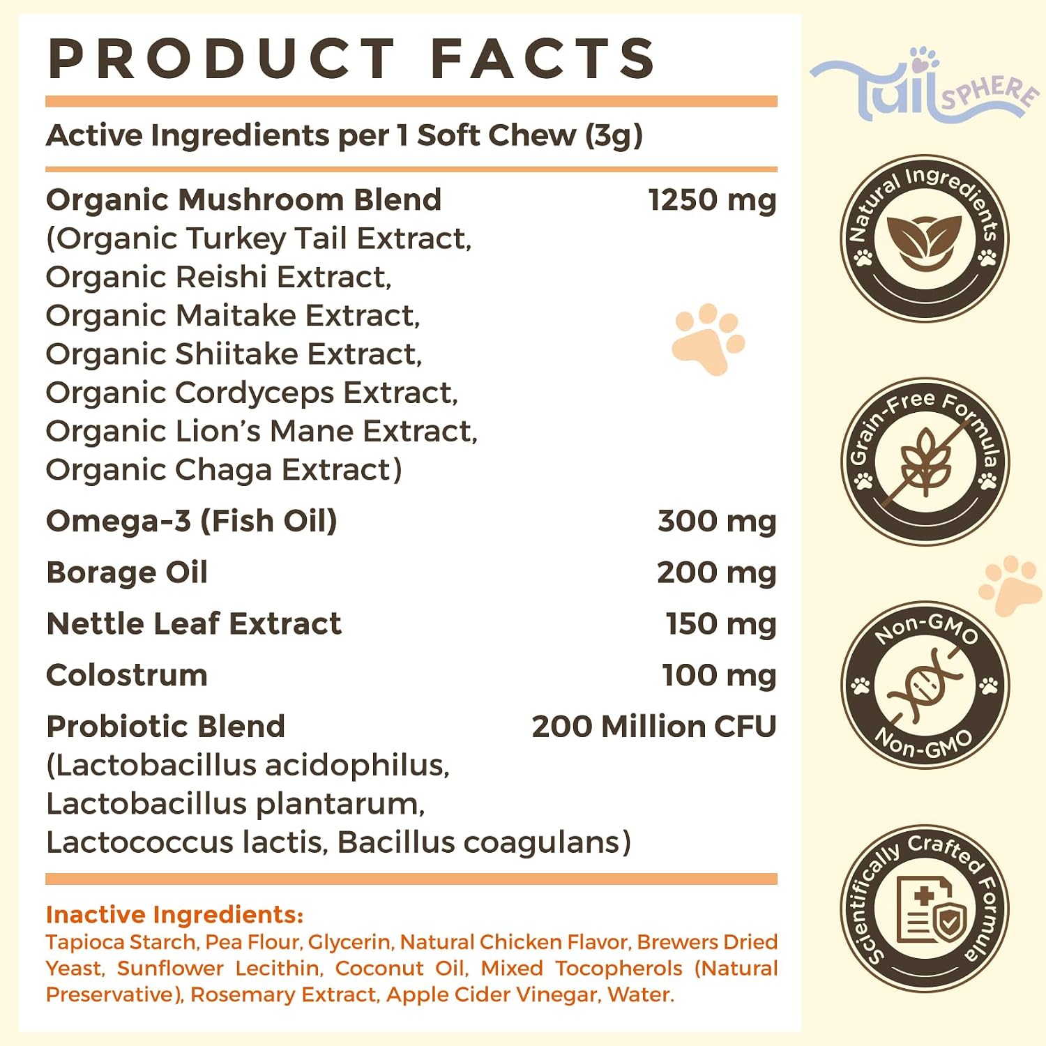 Turkey Tail Mushroom Immune Chews by TailSphere — view 8