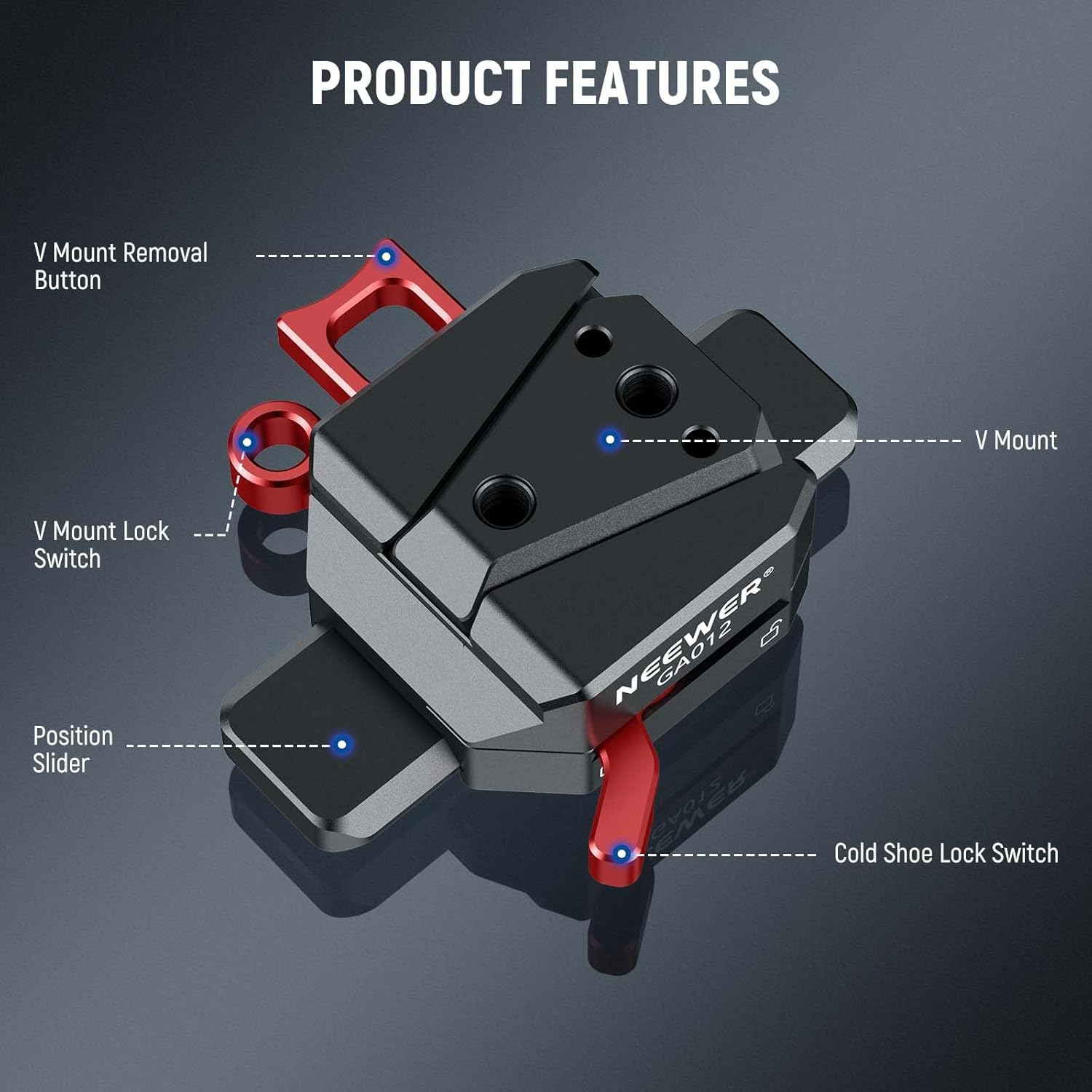Neewer V Mount Battery PS099E with Type C Cable, 6800mAh 99Wh 14.5V Mini V Lock with OLED Display, Fast Charging 65W PD USB C, Mini V Mount Battery Plate Included