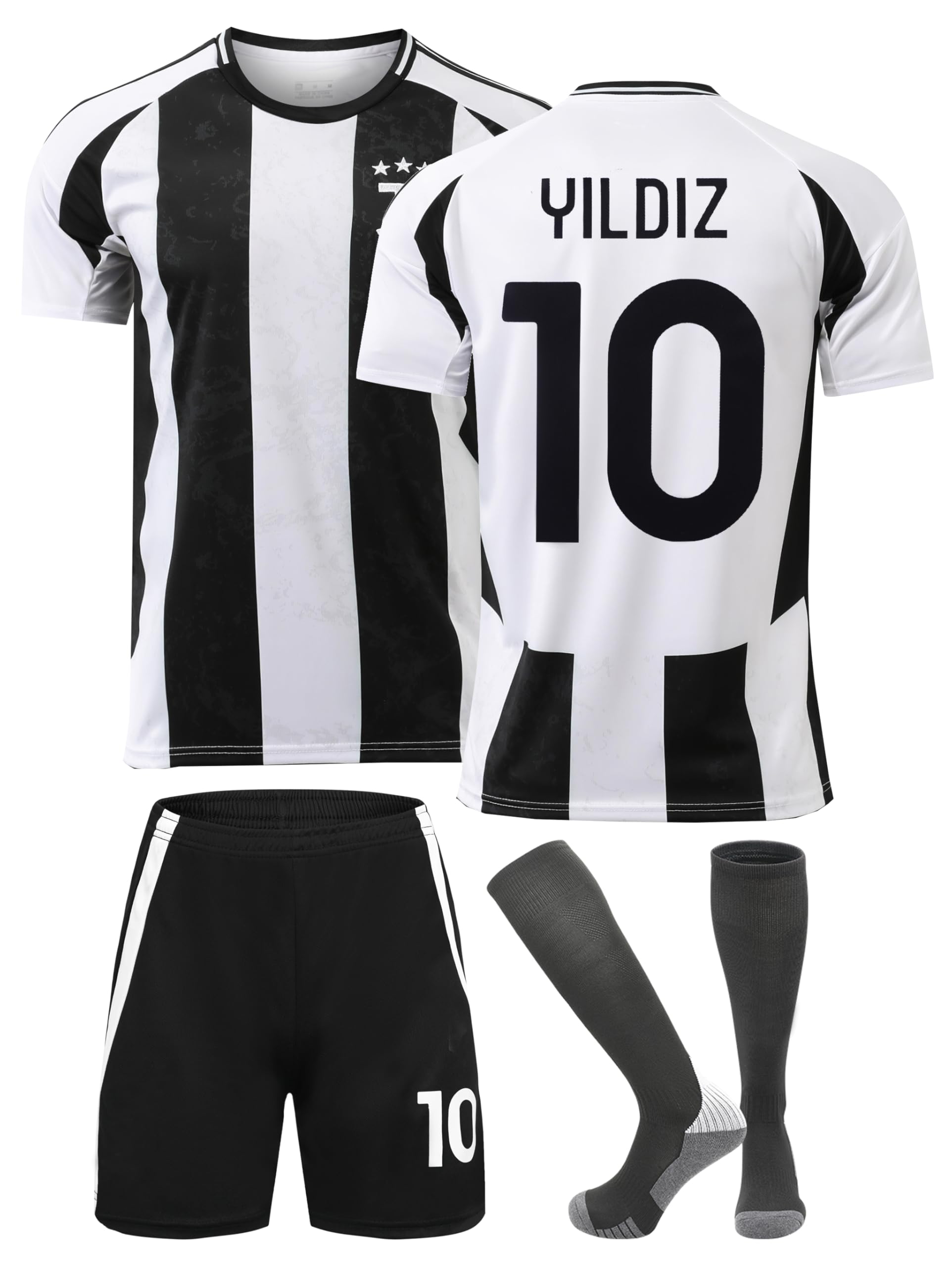 Yildiz Torino 2024/2025 Heim #10 Football Fußball Kinder Trikot Shorts Socken Jugendgrößen (Heim,26)