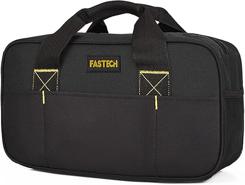 FASTECH Bolsa de herramientas resistente de 14 pulgadas, bolsa de herramientas de boca ancha, bolsa organizadora de herramientas impermeable, bolsa