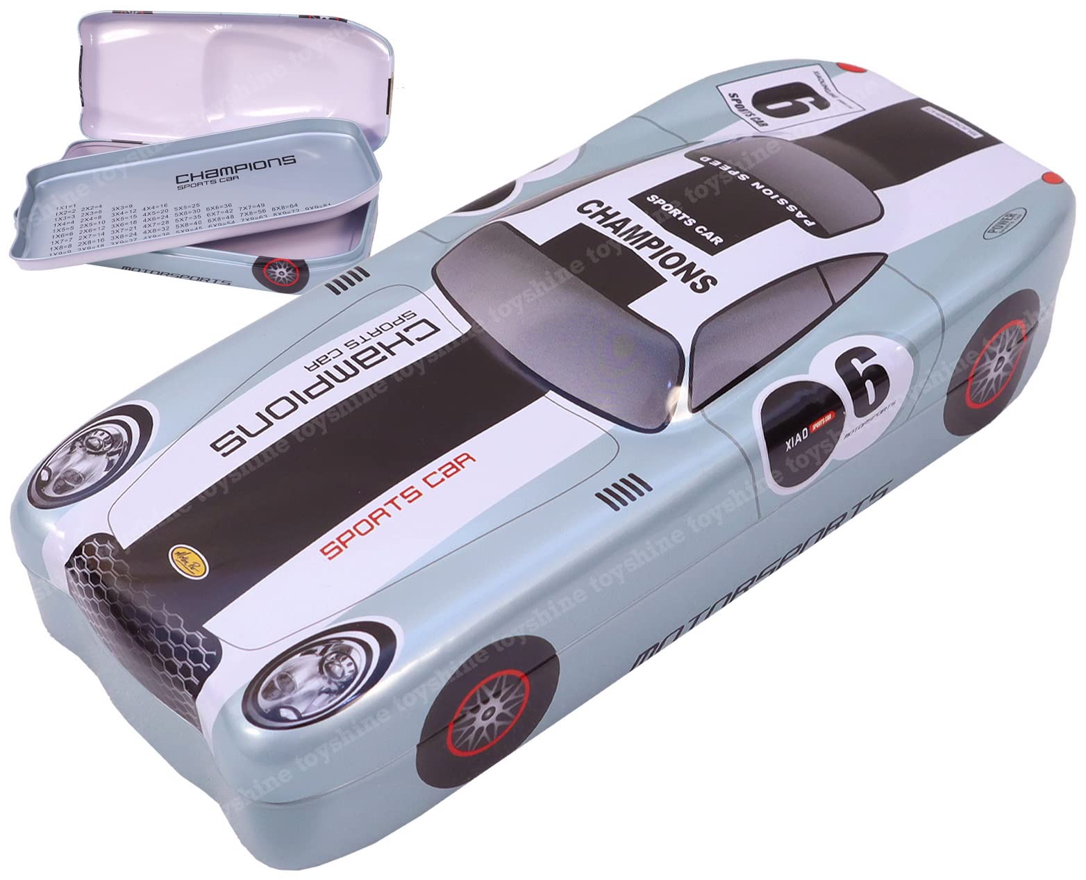 Toyshine Vintage Car Metal Pencil Box, Detailed Exterior, Double Comparment for Kids - Grey (B0B1WS2N7Q) Amazon Price History, Amazon Price Tracker