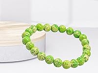 Vista 835 de Amazing Gemstone Pulsera de cristal para mujeres y hombres, pulsera de cristal curativo de protección, pulsera elástica con cuentas de piedras