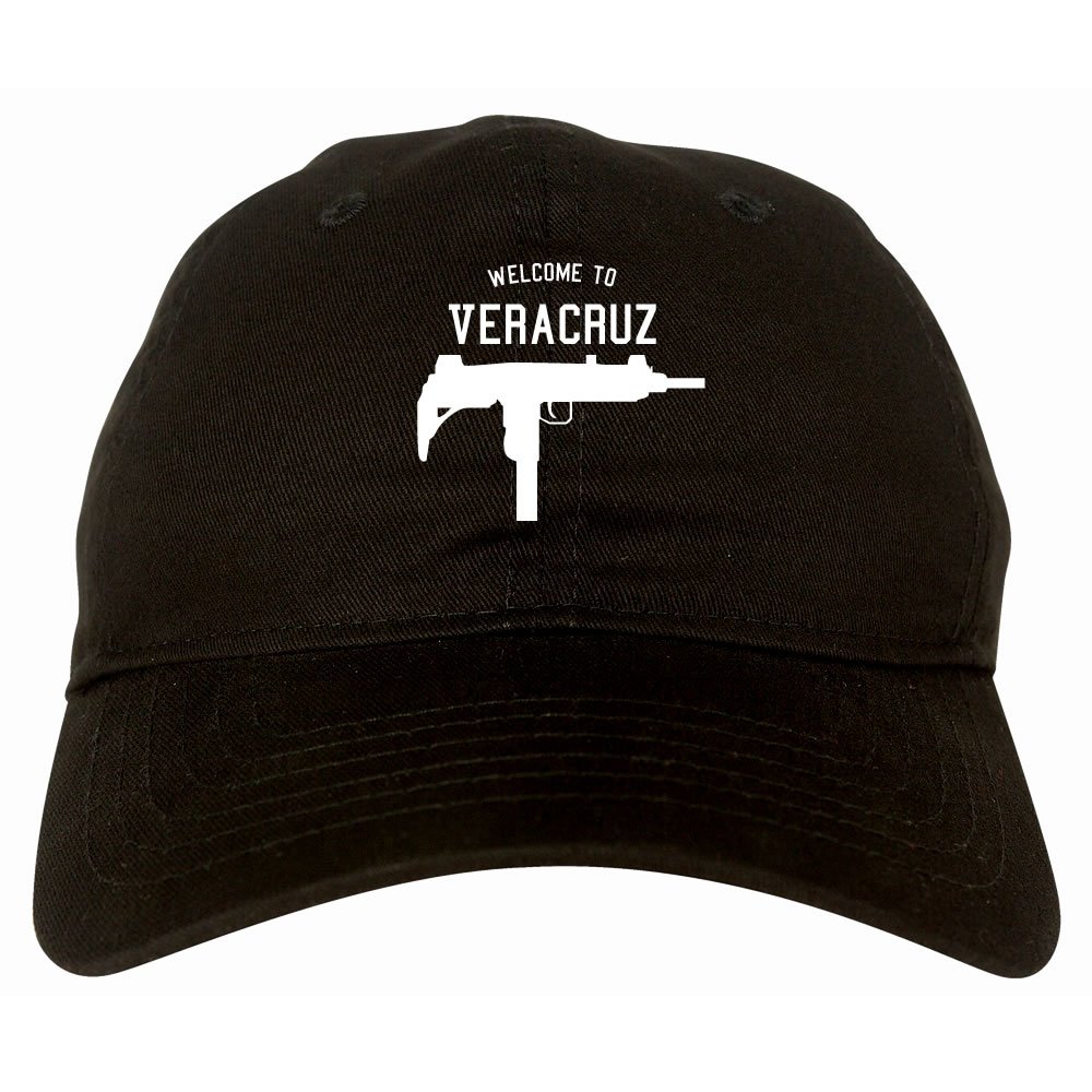 Kings Of NY Welcome to Veracruz Uzi Machine Gun City 6 Panel Dad Hat Cap