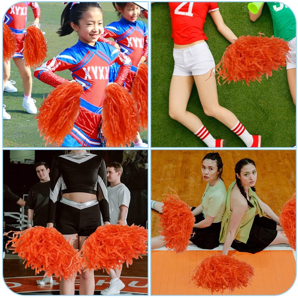 Pompon in plastica per Cheerleader 12 pezzi