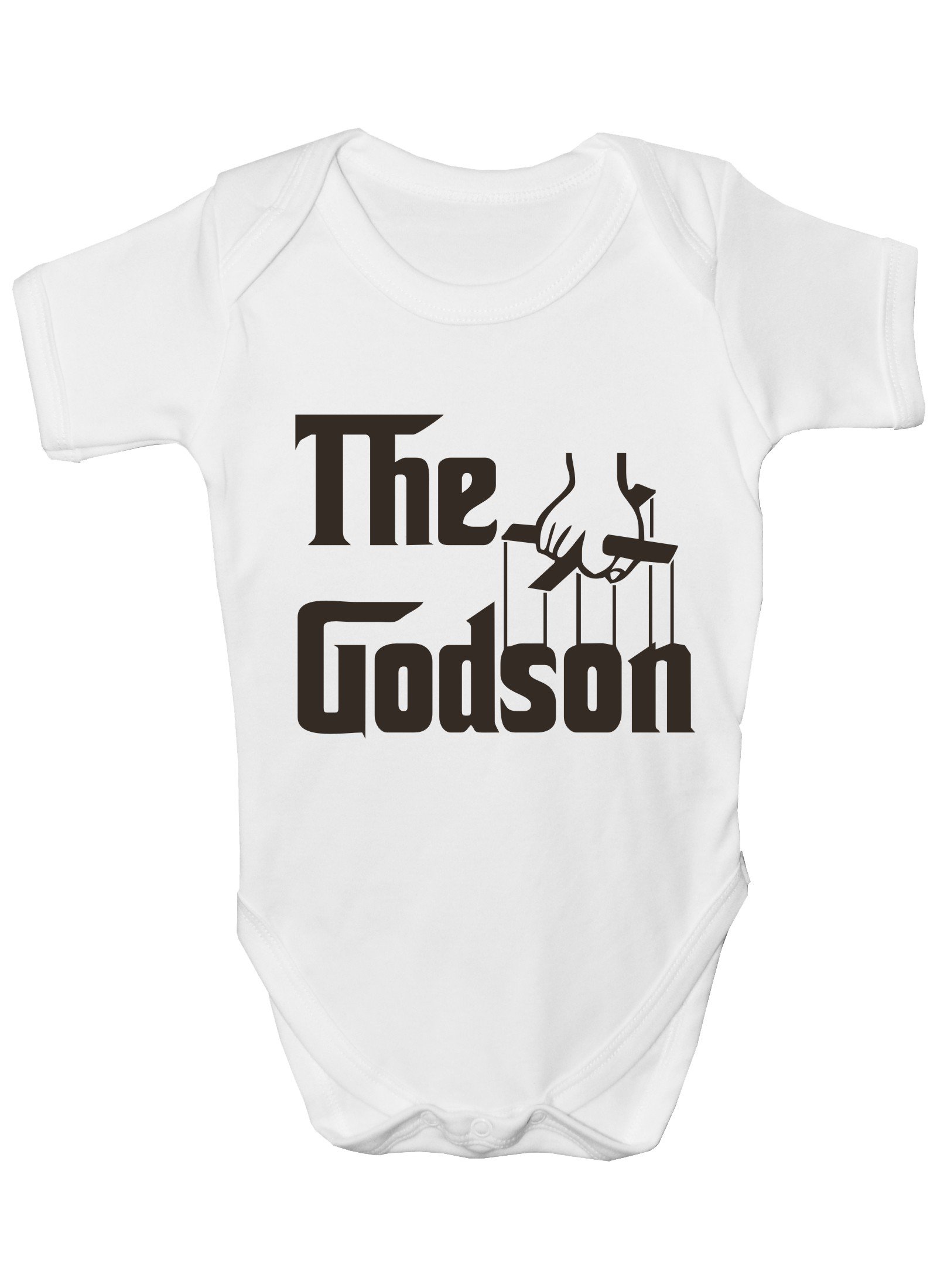 Print4U The Godson Funny Babygrow Bodysuit Baby Gift 6-12 Months White