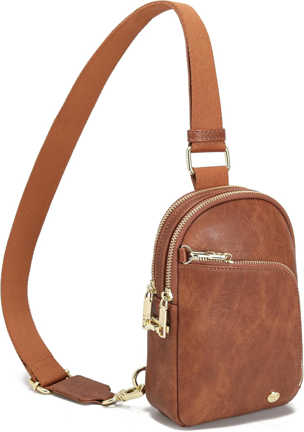 INICAT RFID Blocking Sling Bag, Anti Theft Crossbody Bag for Women, Travel Fanny Pack Style Purse, Vegan Leather