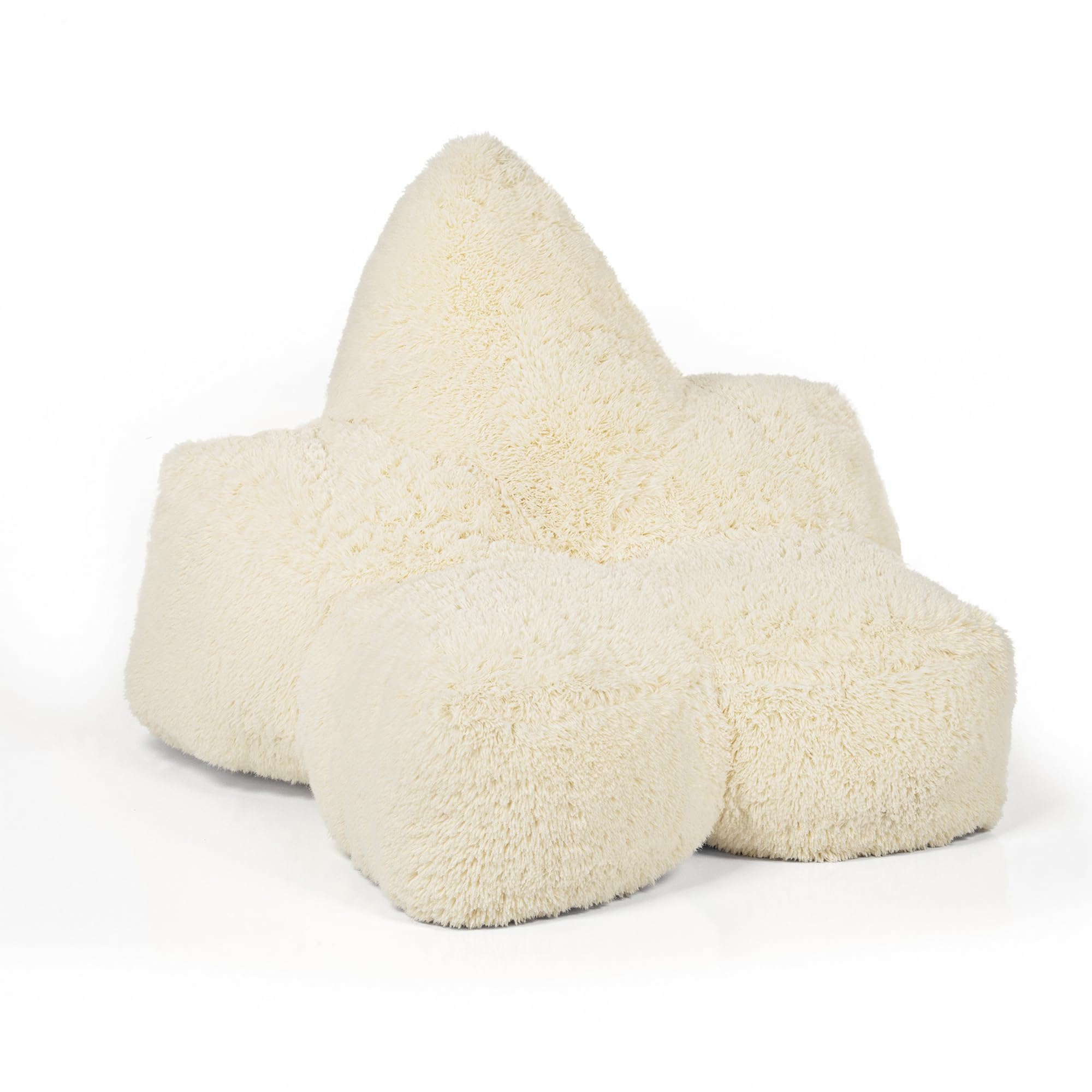 Pamapic Sitzsack-Stuhl, großer Stern-Sitzsack-Stuhl mit Füllung enthalten, ergonomischer Liegestuhl mit extra großem Sitz, flauschiges faules Sofa, Sitzsack für Erwachsene, Loungesitz für Wohnzimmer