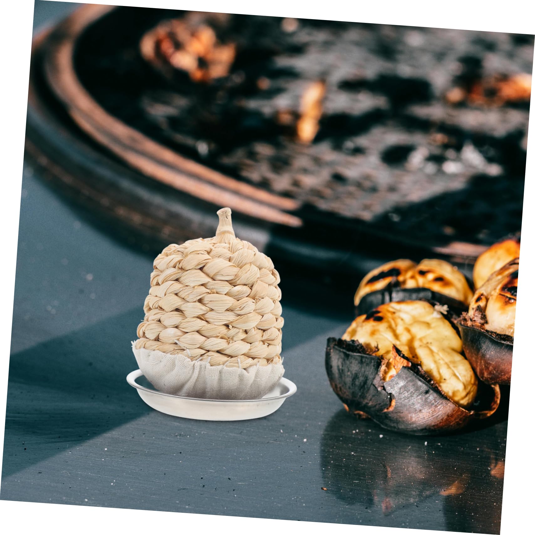 Mikinona Mineral Oil Food Grade Pancake Oil Applicator Easy Oil Wiping Tool Tray Stainless Steel Sponge Brush Multifunctional Kitchen Accessory