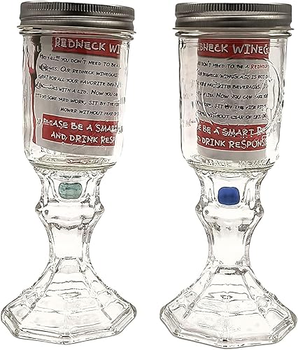 Miniatura 38 de Redneck - Copa de vino (2 unidades), diseño de galsses con tapa Juego de 2 copas de vino,Juego de 4 copas de vino,Copa de vino