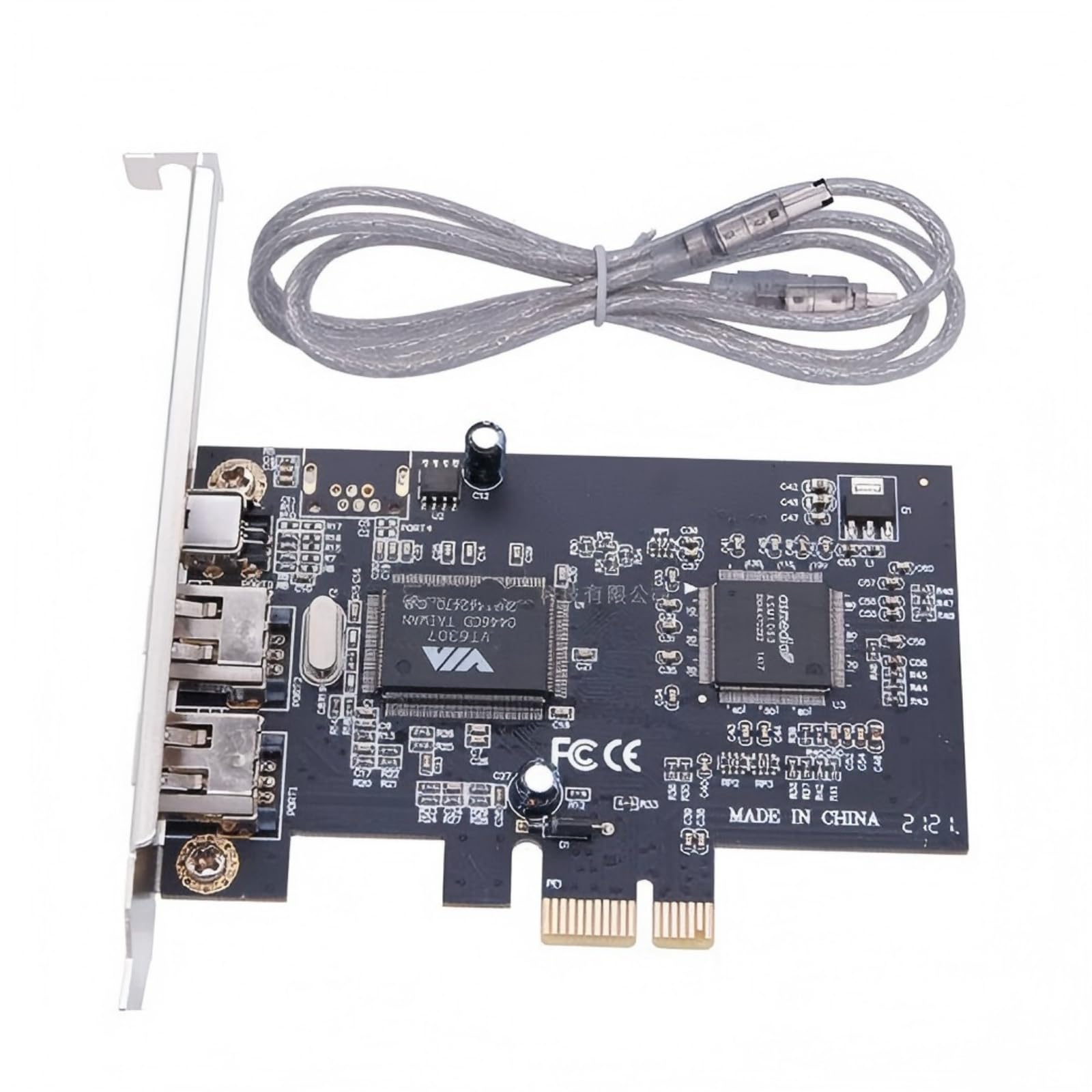 PCI-E Firewire karta rozszerzeń IEEE 1394 PCI Express Controller karta PCIe Firewire adapter do komputera stacjonarnego
