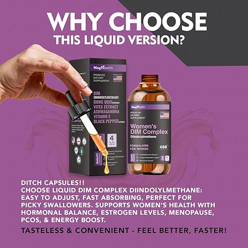 Miniatura 7 de Suplemento DIM con Ashwagandha, Dong Quai, extractos de Vitex, 200 mg de diindolilmetano, equilibrio hormonal, suplementos para la menopausia - PMS