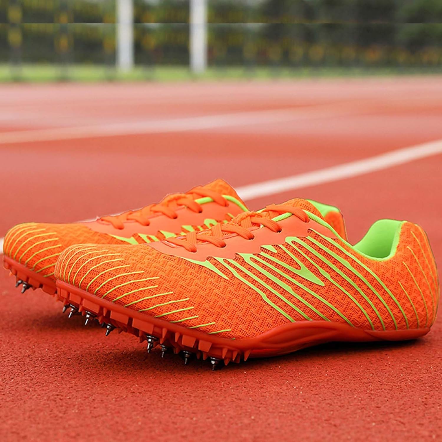 Men's Track and Field Shoes Spikes Athletics Shoes Racing Running Sneakers for Boys Sprint Sport Jumping Training