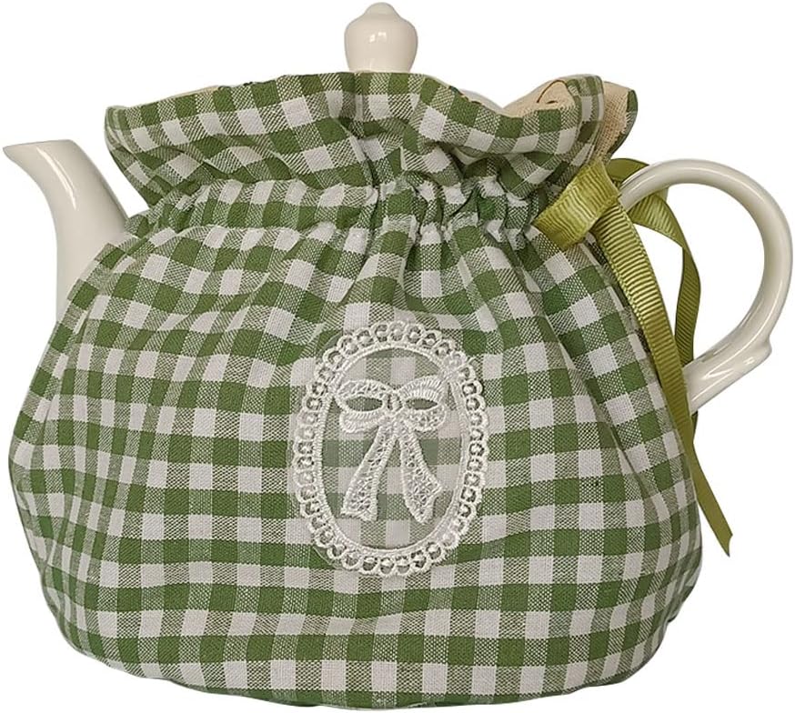 Tea Pot Cozies, Cotton Vintage Floral Teapot Dust Cover Tea Cosy, Kitchen Home Decorative Tea Pots Cozy with Insulation Pad for Housewife, Friend, Mom (Color #22)