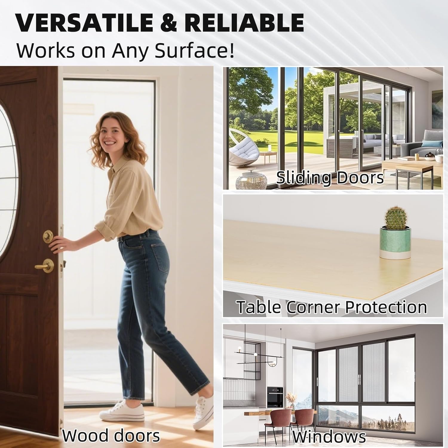 Weather Stripping Door Seal Strip, 118 inch Wedge-Shape Window Foam Seal Strip, Soundproofing, Winter Insulation Tape Strip for Frame, Noise Blocker, Door Gap Filler for Exterior