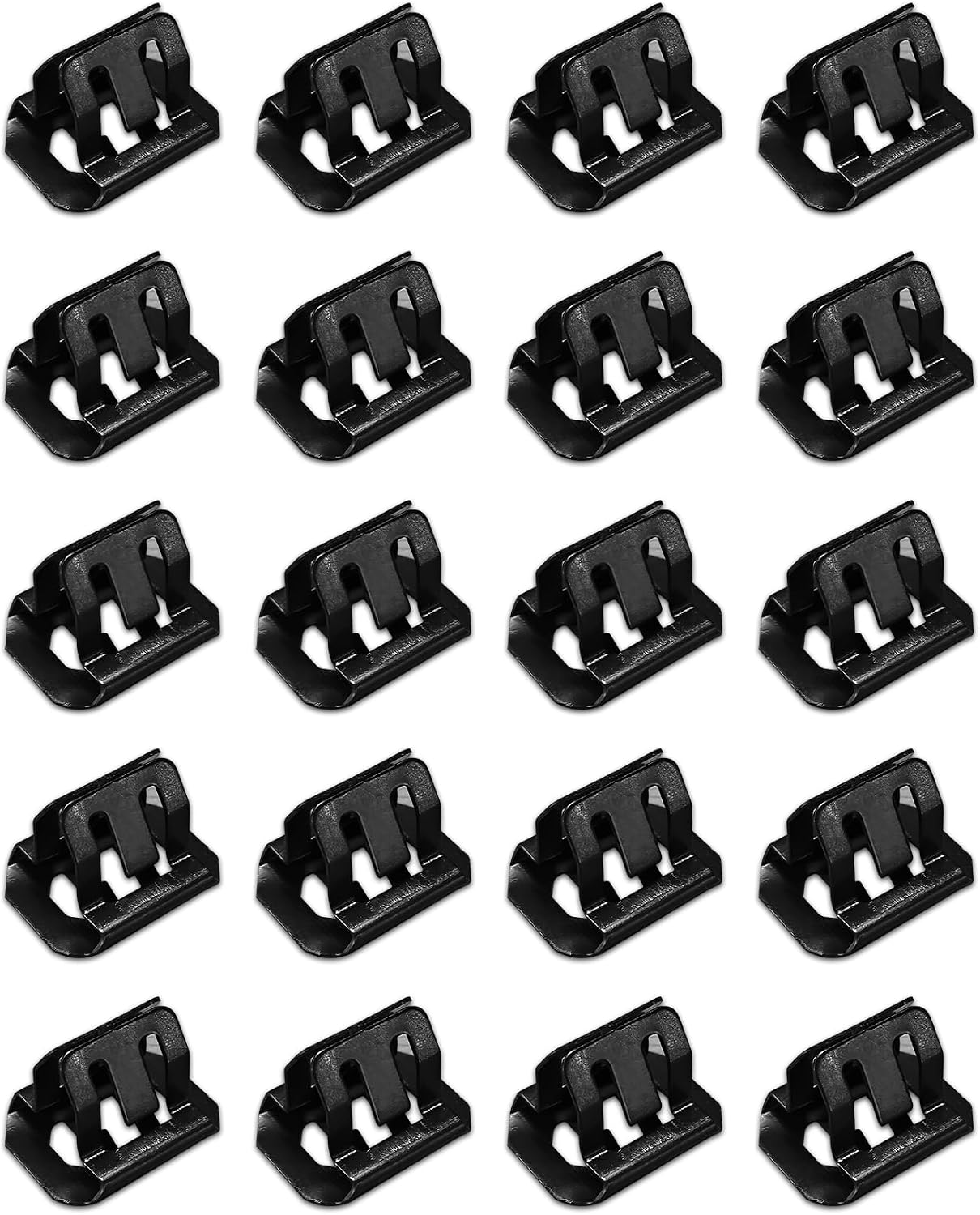 20PCS Metal Grill Clips, Grill Retainer, Bumper Cover Front Grille Retainer Clips, Car Accessories Grille Clip Replacement for Buick Cadillac Hummer GMC Oldsmobile OEM #15078238 700-053