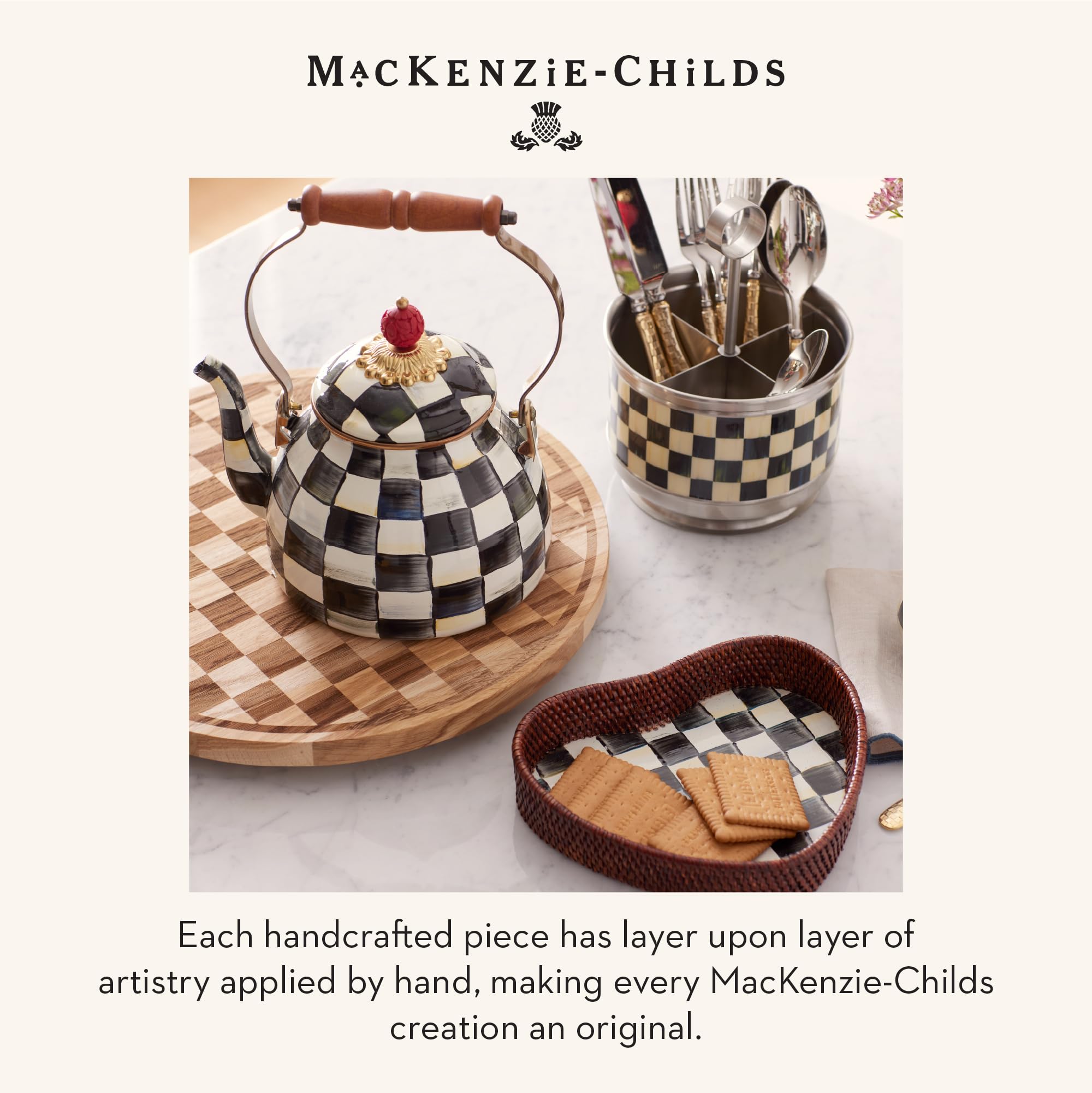 Amazon.com: MACKENZIE-CHILDS Courtly Check Supper Club Flatware