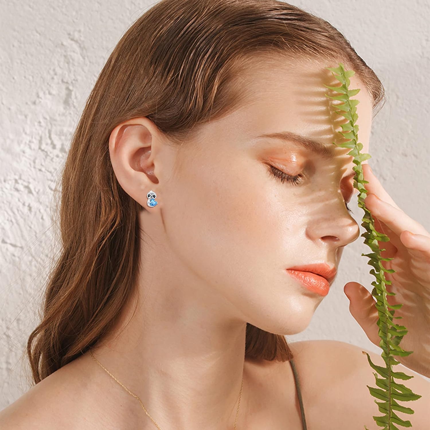 TUGHRA Sloth Earrings Christmas Gifts Jewelry S925 Sterling Silver Sloth Gifts for Women