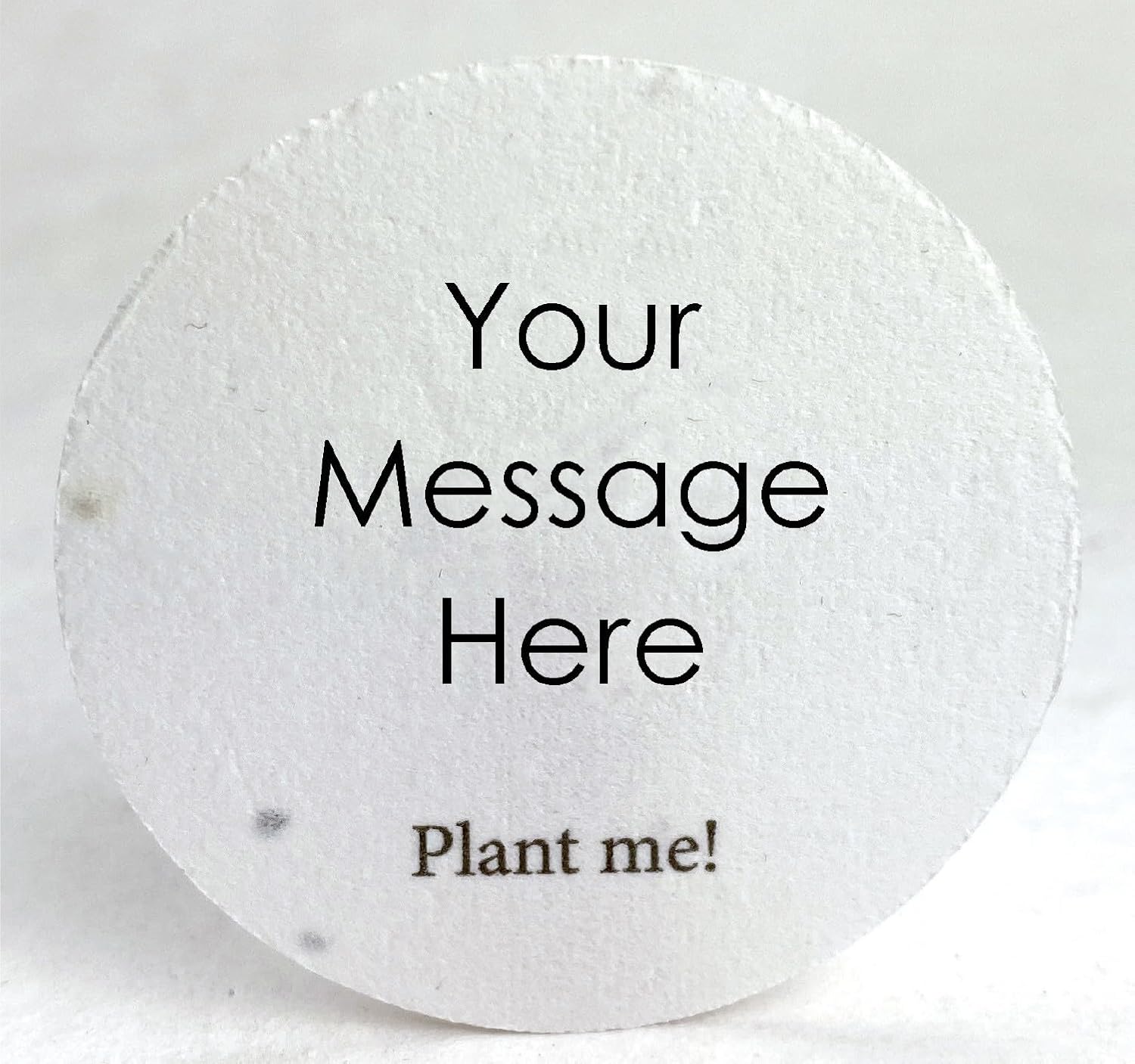 Of The Earth Handmade Paper - Wildflower Seed Paper Circles - Customizable Message or Logo - Choose Your Paper - 2" Diameter - Set of 48