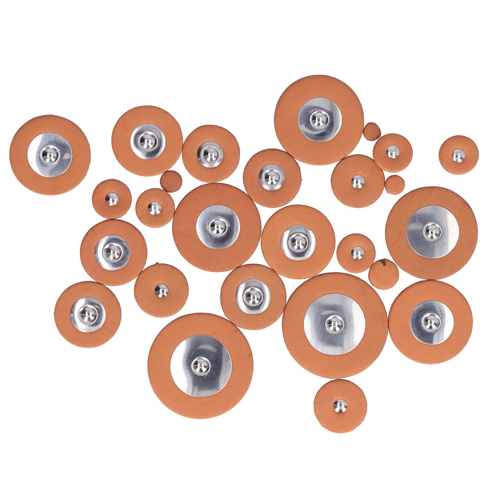 Saxophone Pad Replacement, 25Pcs Great Extensibility Wind Instrument Repair Parts Sax Sheepskin Pads for Soprano or Alto Saxophones(Soprano Saxophone)