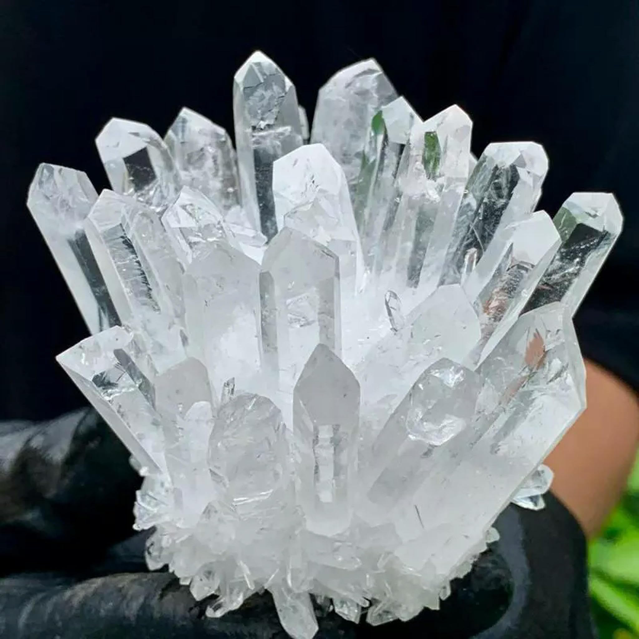 Großes natürliches Bergkristall-Cluster-Geode-Rohedgel-Exemplar