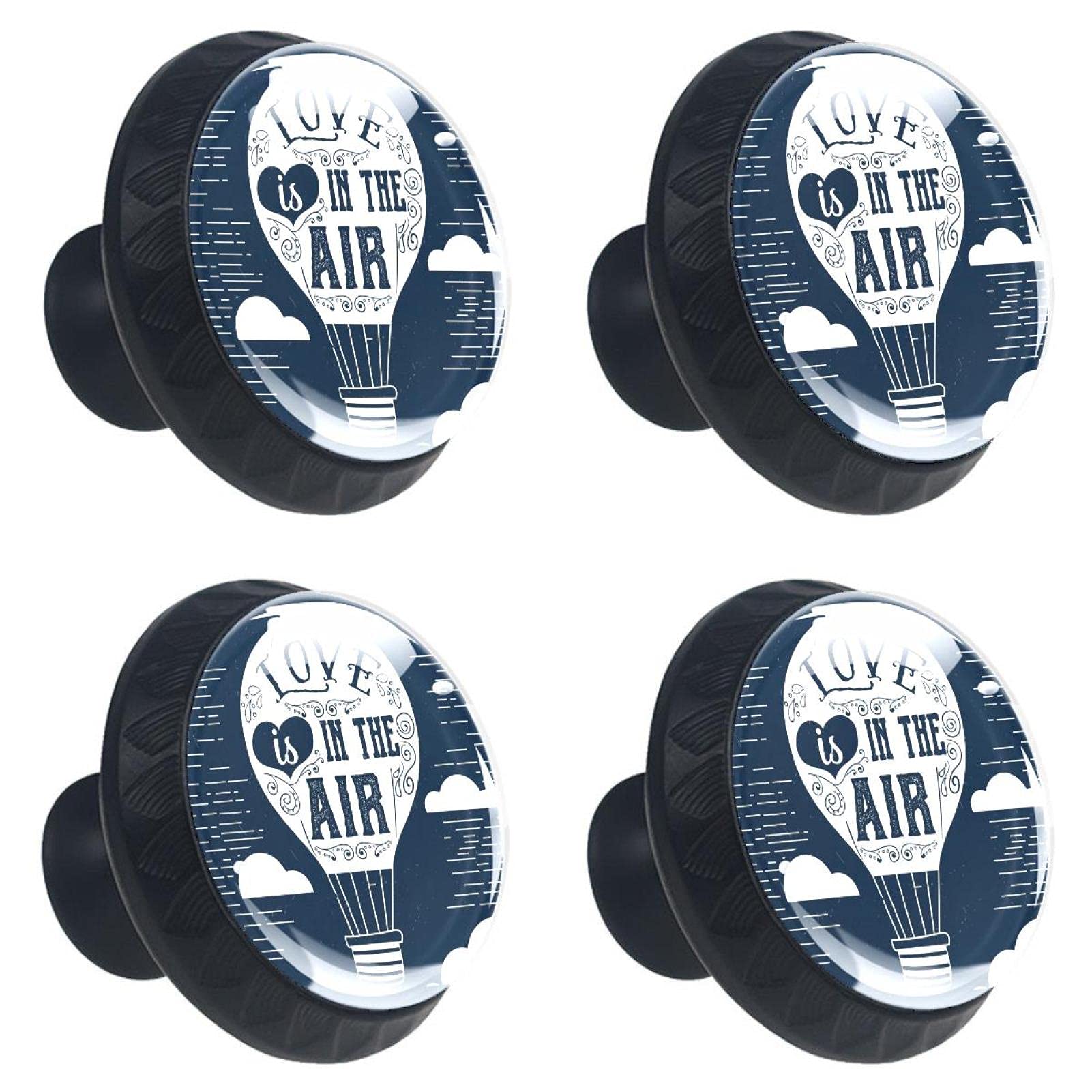Boutons de tiroir en cristal bleu marine 30mm pour remplacer vos poignées usées