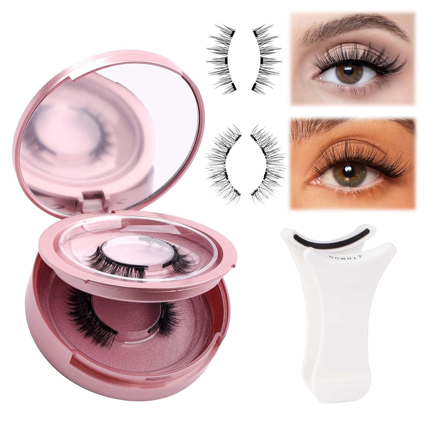 FADLASH Magnetic Lashes: No Glue, Natural Wispy, 2-Pair 3 71jV0WrEpFL. SL1500