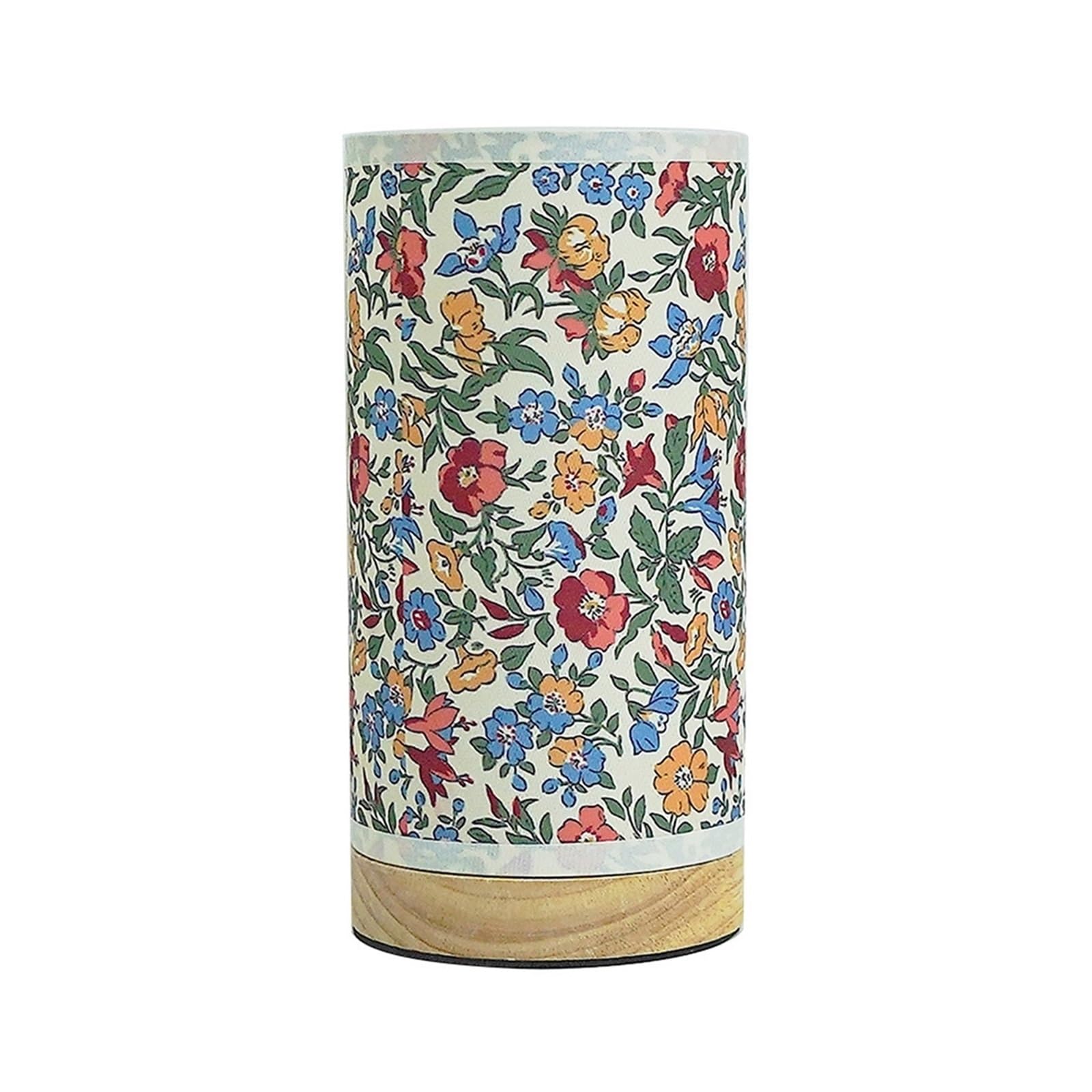 Hhmmei2024-23 Table Lamps Fabric Table Lamp Bedroom Bedside Atmosphere Colorful Flowers