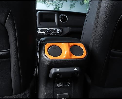 Vista 12 de Cubierta de ventilación trasera de aire acondicionado, accesorios interiores de fibra de carbono para Jeep Wrangler JL Gladiator JT Sahara