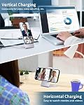 Magnetic Wireless Charger for iPhone 17/16/15/14/13/12 Series Convertible Magnet Wireless Charging Stand/Pad with 20W Adapter 5ft Cable for iPhone and AirPods 2/3/Pro 2/Pro