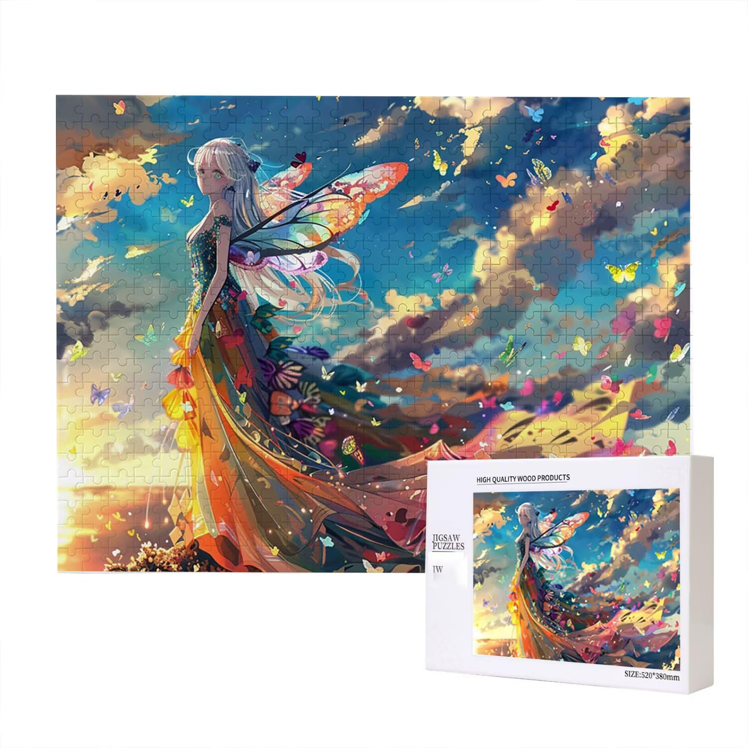 Jigsaw Puzzle, 6000 Pezzi Puzzle Classici, Farfalla Puzzle Rilassamento Intelligence, Mpossibile Difficile Puzzle Impegnativo per Adulti Puzzle Gioco Familiare, Regalo per Amore Amico Donnafr0-1120