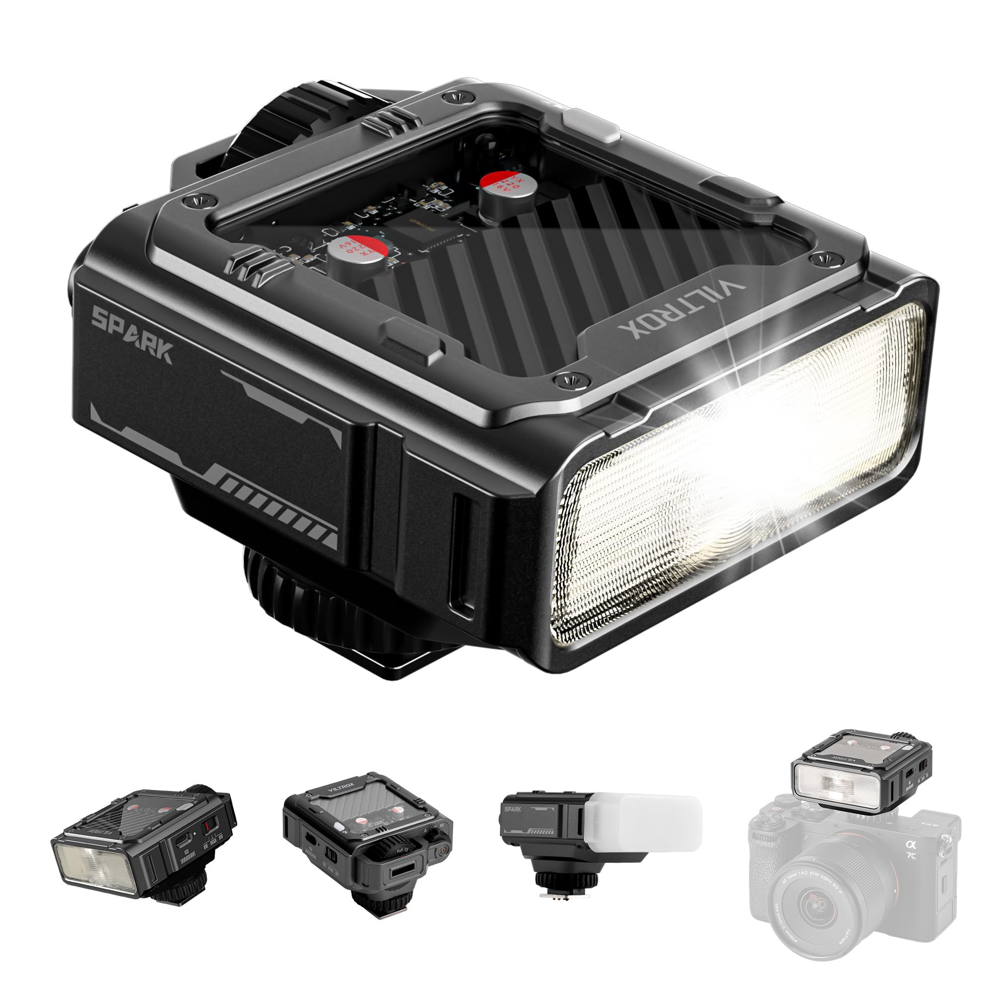 VILTROX Z3 TTL Mini Camera Flash for Sony, mini Flash for Camera | GN16 Hot Shoe Flash with 1s Recycle Time, USB-C Rechargeable Camera Flash with 7-Level Manual Power Control Z3 TTL Flash for Sony
