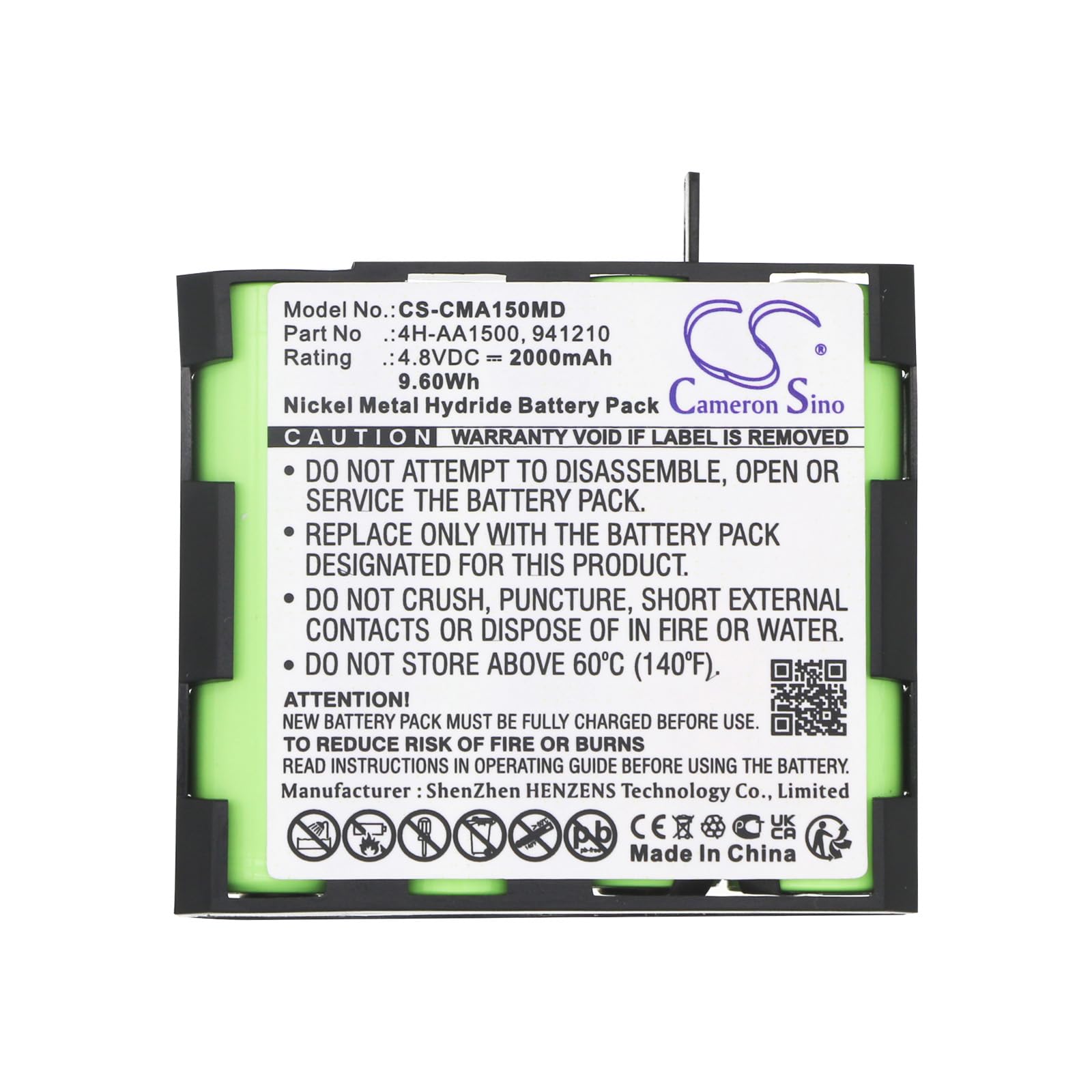Cameron Sino 2000mAh / 9.60Wh Replacement Battery for Compex SP 4.0