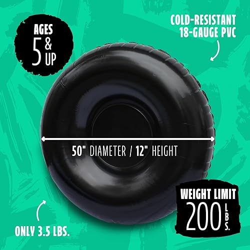 Miniatura 3 de Deslizador flexible para nieve Flotador inflable redondo de piscina, para niños y adultos