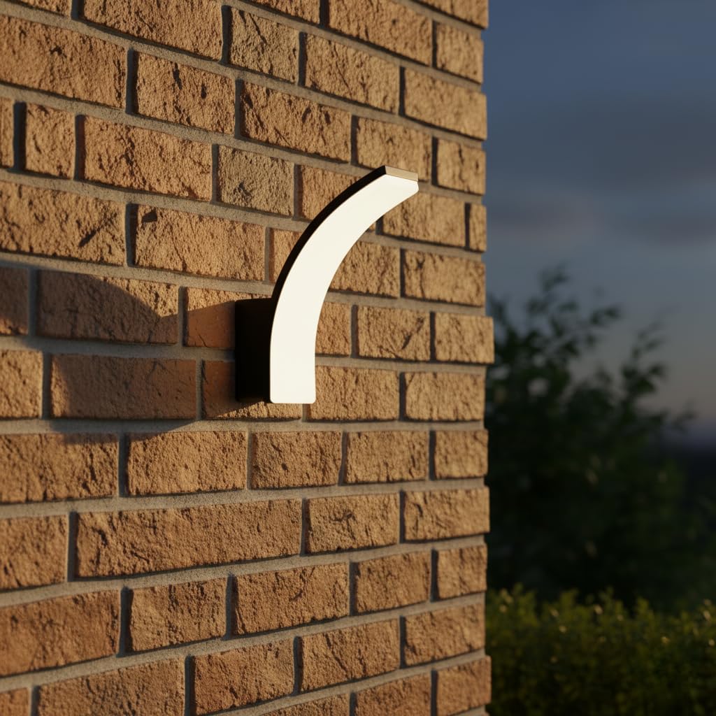 Lampa Zewnętrzna LED Lampa Ścienna Ogrodowa 2000lm IP65 4000K 20W (szary)