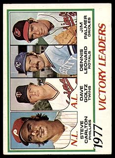 1978 Topps #205 Steve Carlton/Dave Goltz/Dennis Leonard/Jim Palmer Philadelphia Phillies/Minnesota Twins/Kansas City Royal...