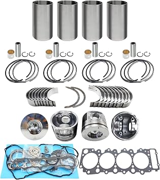 4HK1 Overhaul Rebuild Kit No valve set For Isuzu 4HK1 4HK1T 4HK1TC Engine NPR NQR NRR NPR-HD 4HK1 5.2L 2007-2010 Height 96.7mm Combustion Chamber 62mm 8-98041-062-0 8-97041-141-0