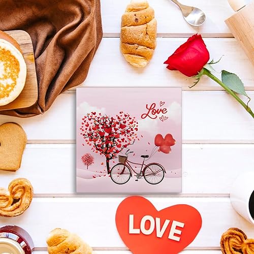 Vista 71 de Decoración de San Valentín, decoración del día de San Valentín, gnomos de San Valentín, camión, un camión cargado de amor, decoración de madera