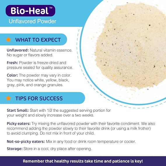 Aspire Nutrition 5-in-1 Bio-Heal Probiotic for Kids, Men & Women - Best Supplement for Brain Function, Gut Health & Constipation - Shelf Stable & Fortified with Vitamin, Mineral & Prebiotics - Powder