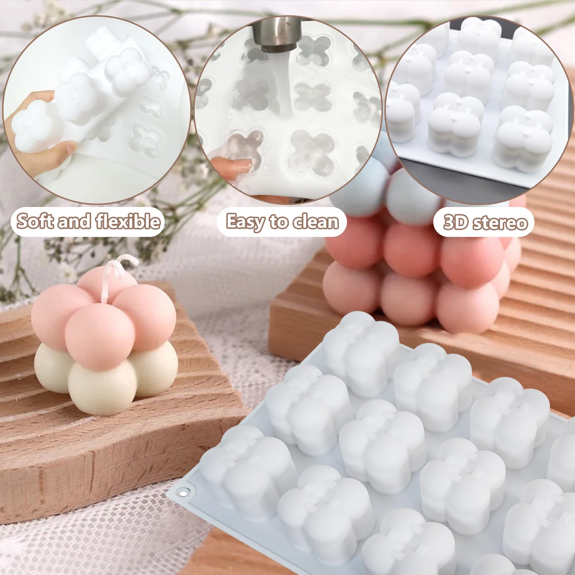 LEAMALLS 2 Pezzi Stampo In Silicone Forma, Per Torta Biscotti Realizzare Gelatine Dolcetti Cioccolatini Praline E Caramelle Pasticcini Sapone Teglie Da Forno Stampi #75