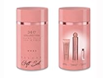 360° Collection Rosé - 3-Piece Canister Gift Set - 3.4 fl oz Eau de Parfum, 3 oz Shower Gel, .25 fl oz EDP Mini Travel spray - bright, playful, sophisticated