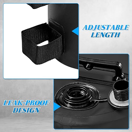 Miniatura 9 de Pesos de agua para toldo, 4 paquetes de 88 libras, bolsa de peso de agua resistente para toldo desplegable, toldos, tienda de campaña, cenador, gris