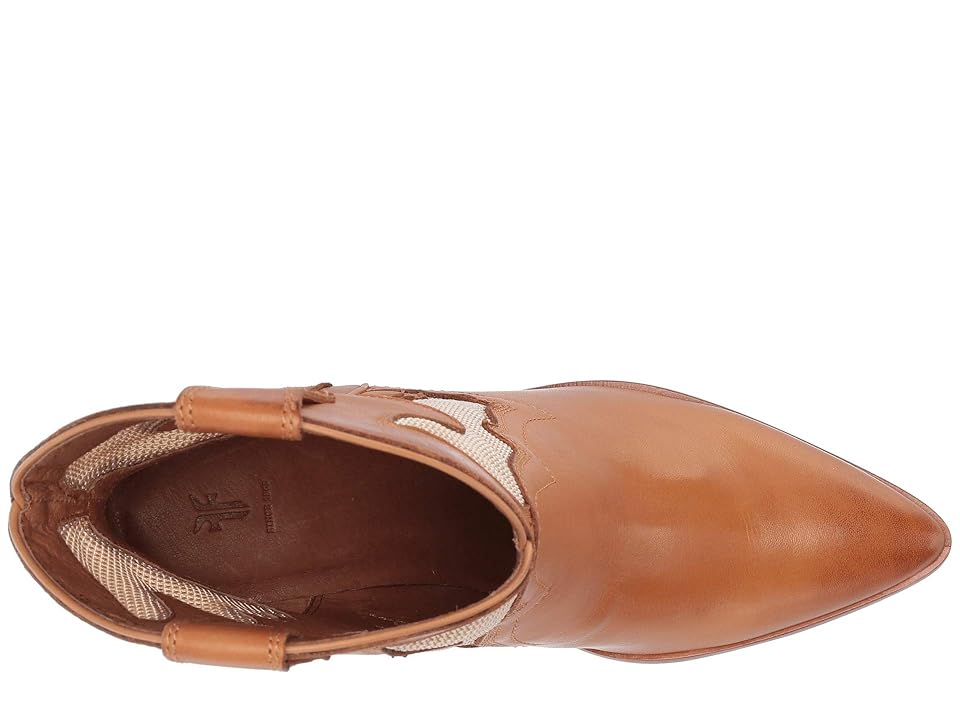 

Frye Faye Mesh Short (Tan Polished Soft Full Grain) Women's Pull-on Boots, Beige