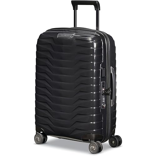 Samsonite Proxis Hardside Expandable Luggage with Spinners, Global Carry-On Spinner, BLACK