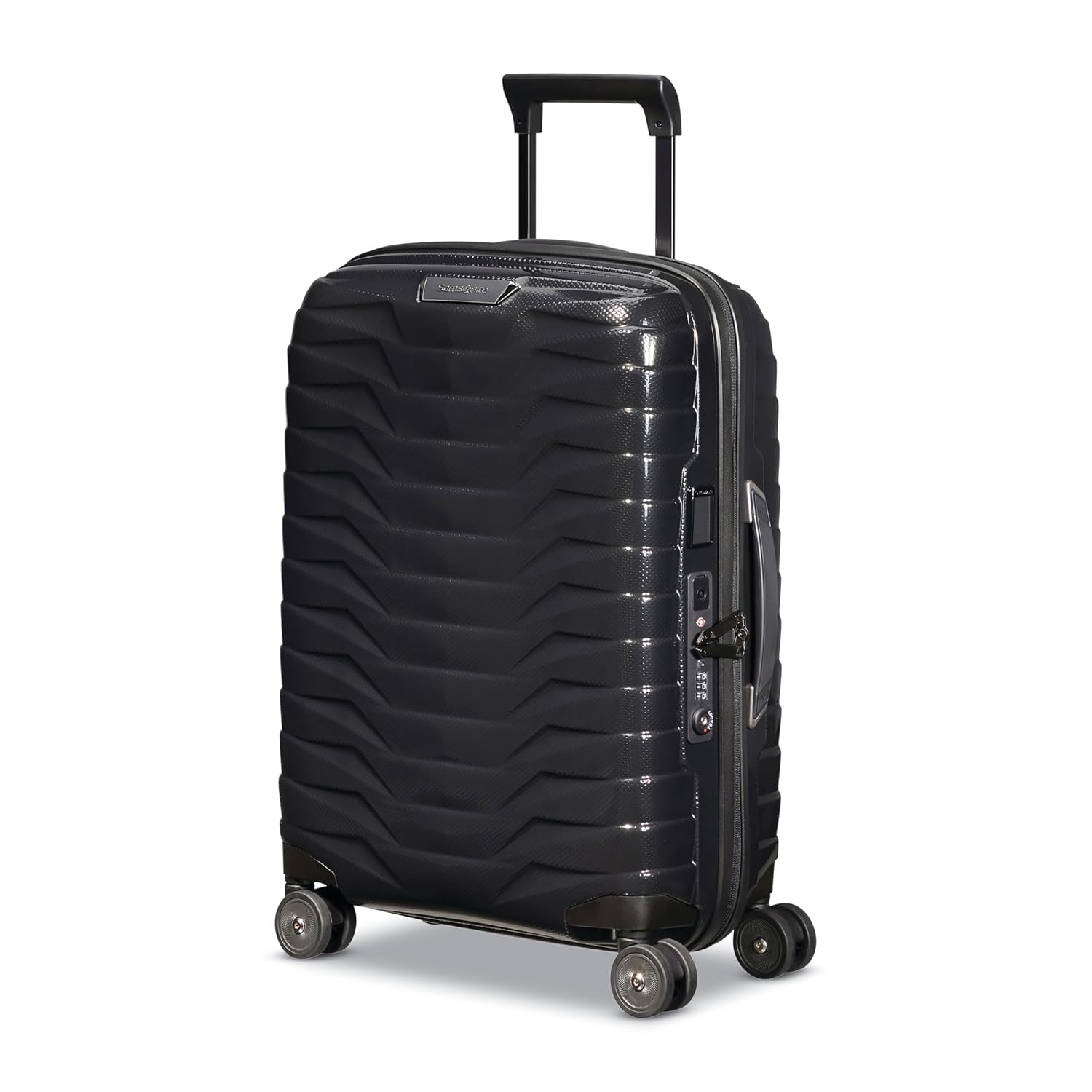 Samsonite Samsonite Proxis Hardside Expandable Luggage with Spinners, Global Carry-On Spinner, Black, International Carry-On, Proxis Hardside Expandable Luggage With Spinners