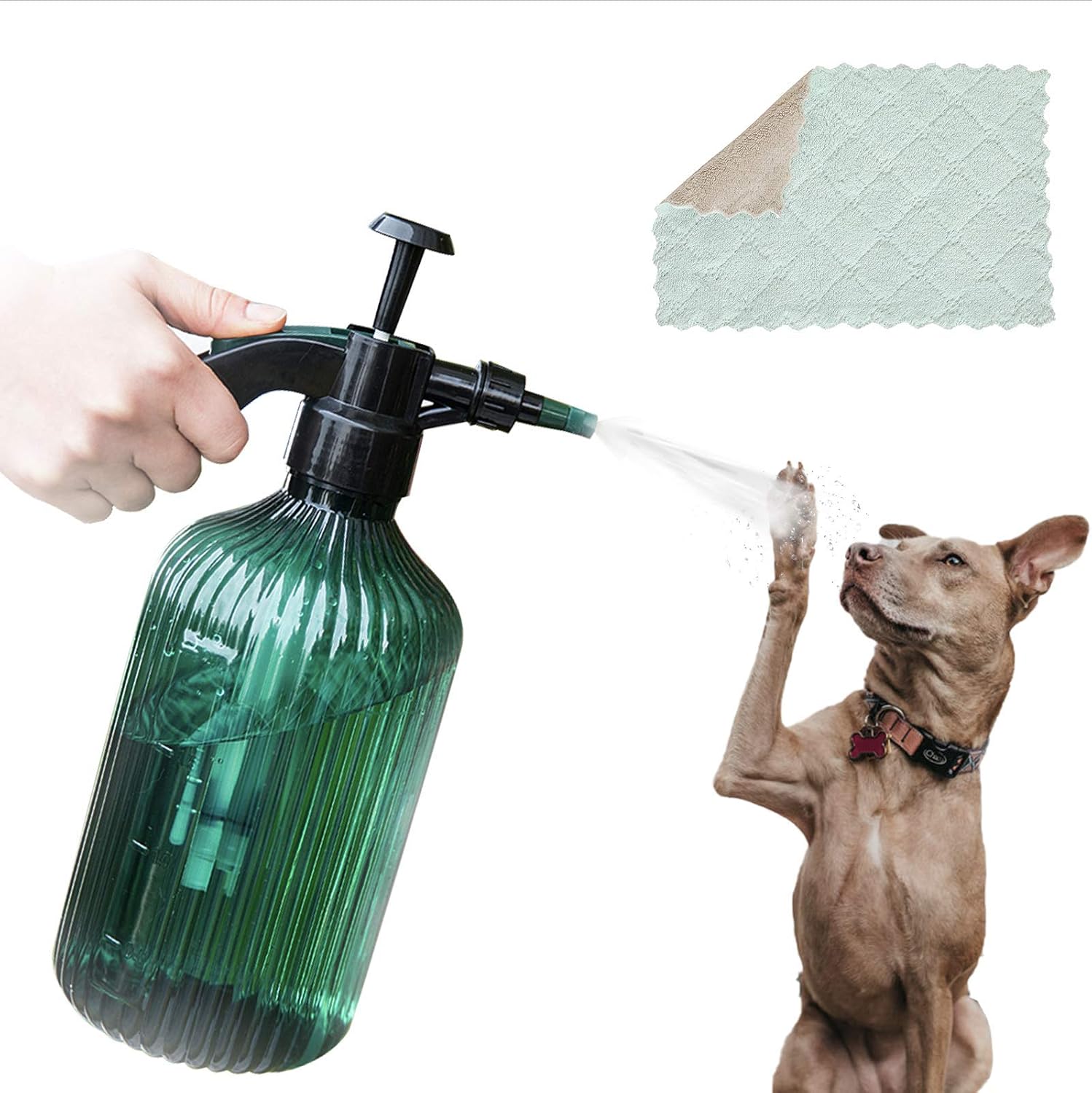Aleicx Dog Paw Flusher, Upgraded Dog Paw Cleaner, Suit for Travel, Easy to Clean Large Small Dog Doggie Cat Pet Muddy Paws, 0.4 Gal…