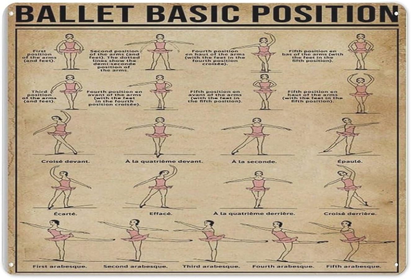 Amazon.com: Ballet Knowledge Metal Sign Vintage Dance Studio Decor ...